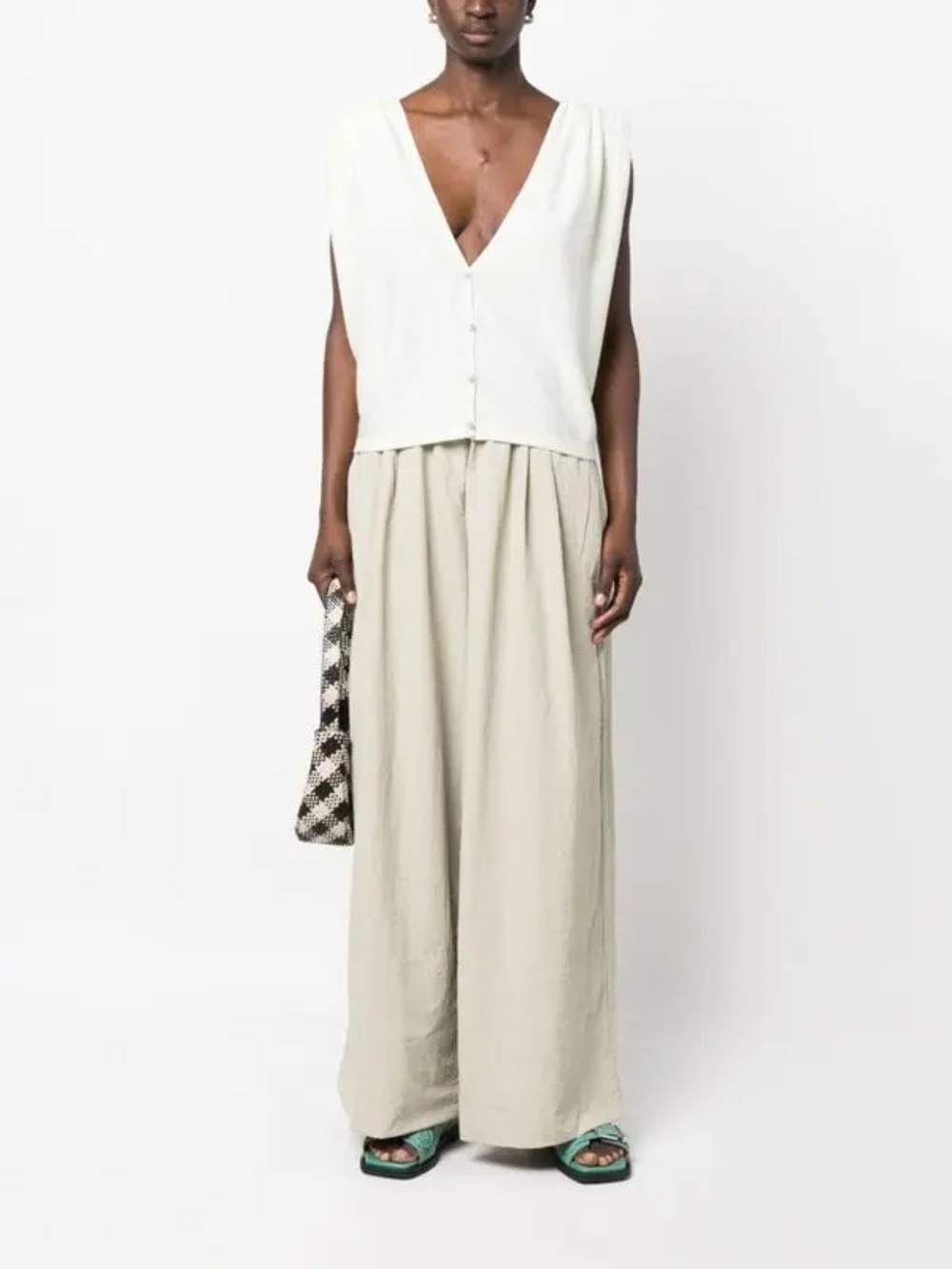 ba&sh LightSand Sleeveless Knit Blouse size 1